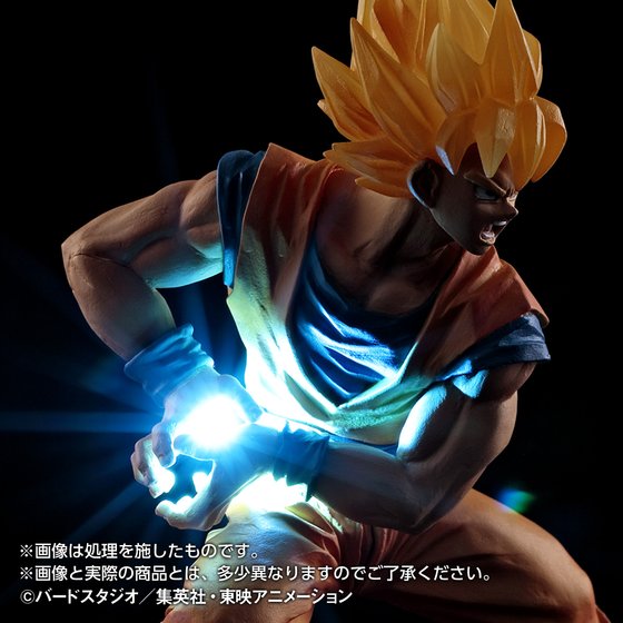 か・め・は・め…“波ー!!!”直前の孫悟空を光るフィギュアで忠実に