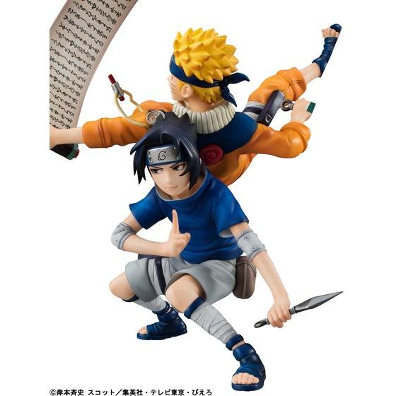 Narutoコミックス17巻表紙イラストをイメージして ナルトとサスケ を精巧なフィギュアで立体化 バンダイナムコグループ公式通販サイト