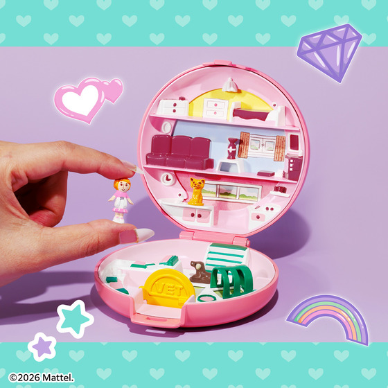 Polly Pocket(TM)』の 「BUTTONS' ANIMAL HOSPITAL」が 懐かしのかわい